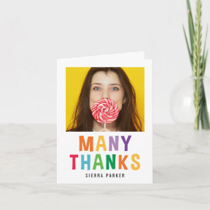 Spelled Out Fun Graduation Thank You Card