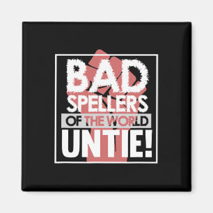 Spellers Of World Dyslexia Awareness Therapist Gra Magnet
