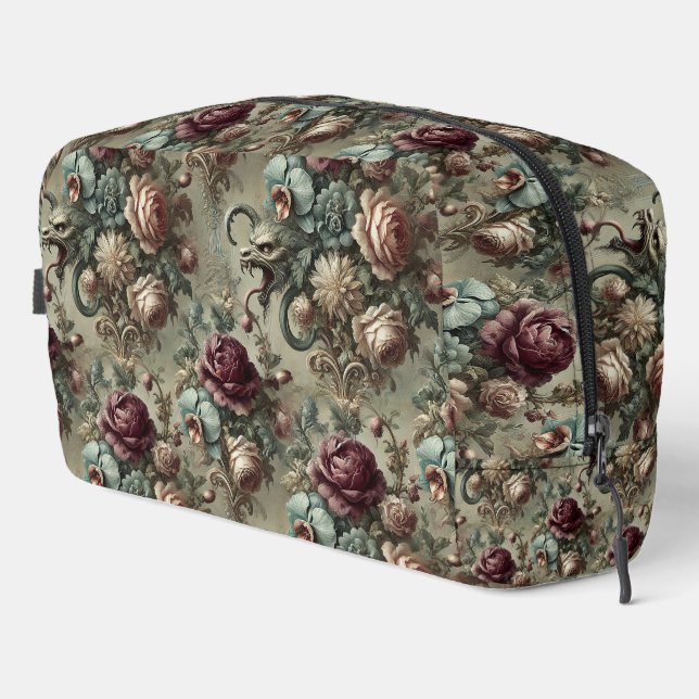 Spellhound – Gothic Floral Baroque Dopp Kit (Right Corner)