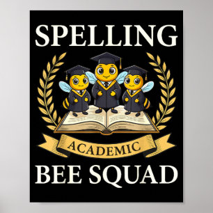 Spelling academic bee squad student team speller  poster
