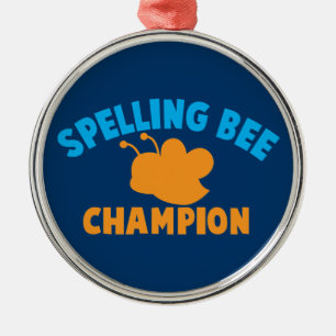Spelling Bee Champion Metal Ornament