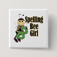 spelling bee girl bumble bee cartoon