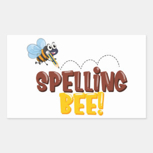 Spelling Bee  Rectangular Sticker