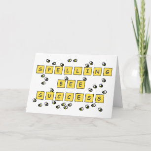 Spelling Bee Success Congratulations Card