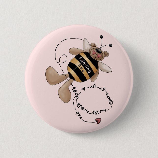 Spelling Bee Tshirts and Gifts 6 Cm Round Badge (Front)