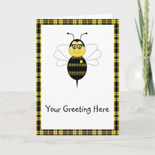 SpellingBee Bumble Bee Greeting Card