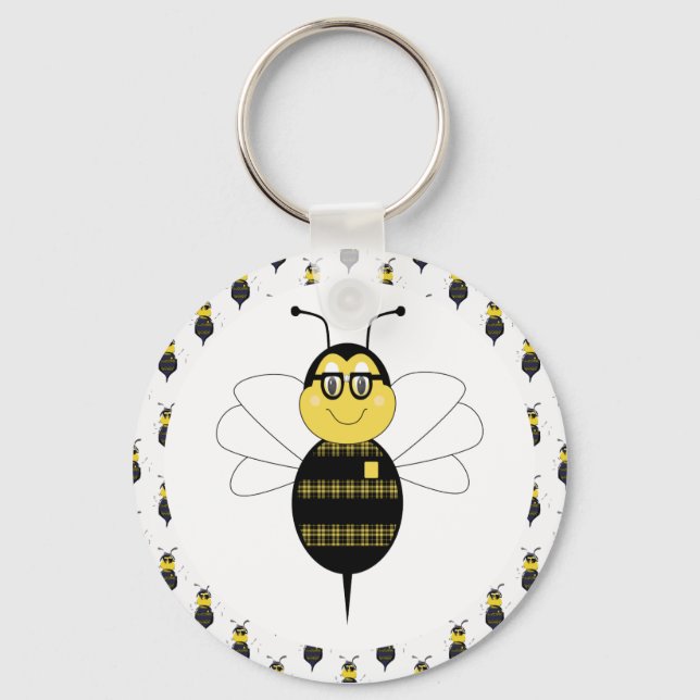 SpellingBee Bumble Bee Keychain (Front)