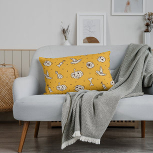Spells & Skeletons Halloween Throw Pillow