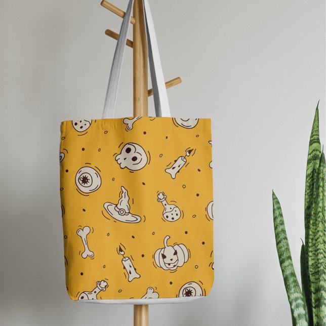 Spells & Skeletons Halloween Tote Bag (Creator Uploaded)