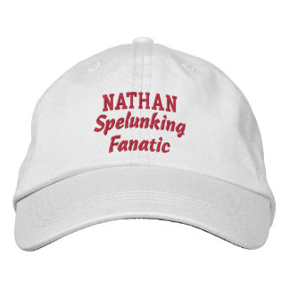 Spelunking Fanatic Custom Name Embroidered Hat
