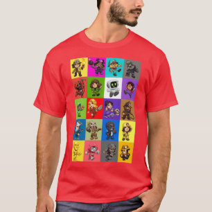 Spelunky 2 All Characters Pattern T-Shirt