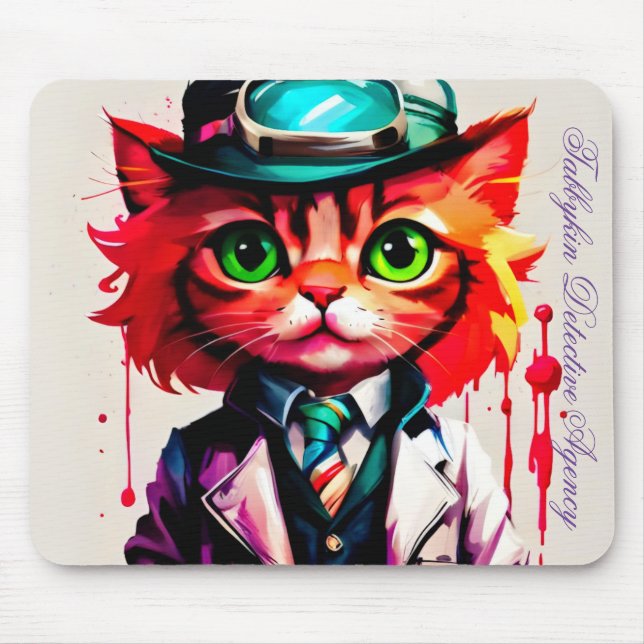 "Spencer" of the Tabbykin Detective Agency  Mouse Pad (Front)