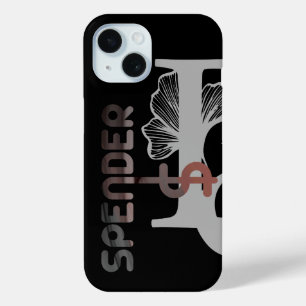 SPENDER iPhone Cases Trend Abstract Black Powdery