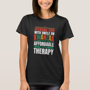 Spending Time With Uncle On Kwanzaa  African Graph T-Shirt