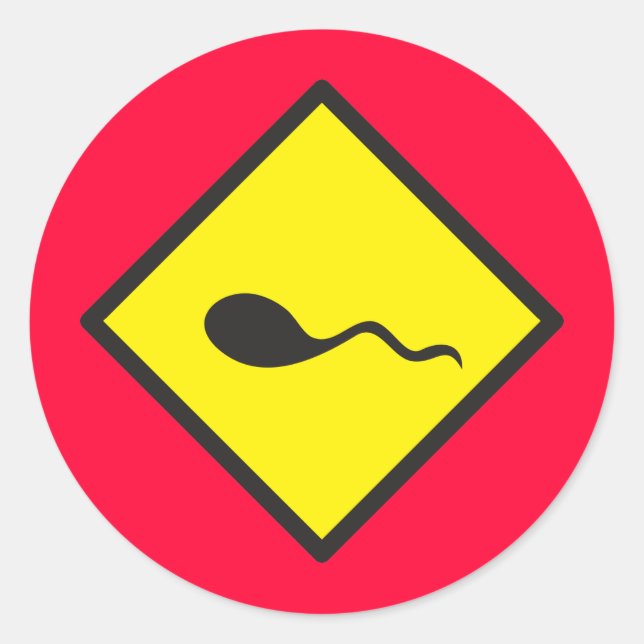 SPERM crossing Classic Round Sticker (Front)