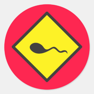 SPERM crossing Classic Round Sticker