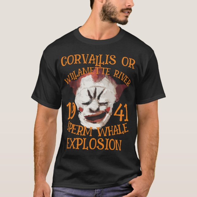 Sperm Whale Explosion CORVALLIS OREGON 1941 T-Shirt (Front)
