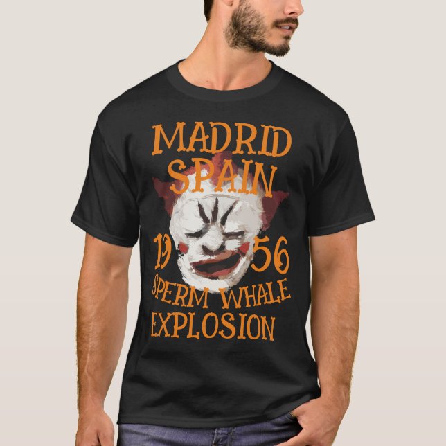 Sperm Whale Explosion MADRID SPAIN 1956 T-Shirt (Front)