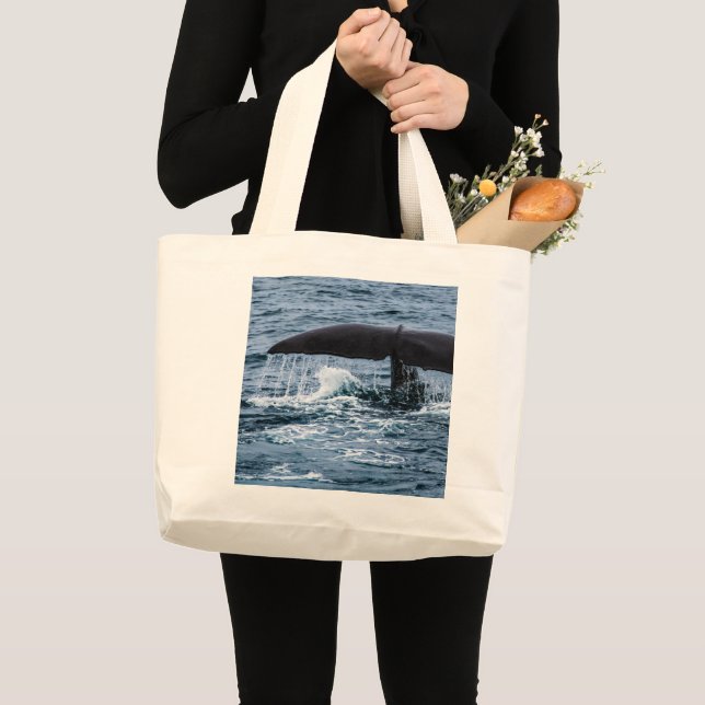 Sperm Whale Large Tote Bag (Front (Product))