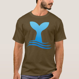 Sperm Whale Sperm Whale Tail in Waves Whale in Oce T-Shirt