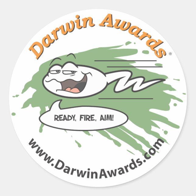 Spermatozoid Sticker - Ready, Fire, Aim (Front)