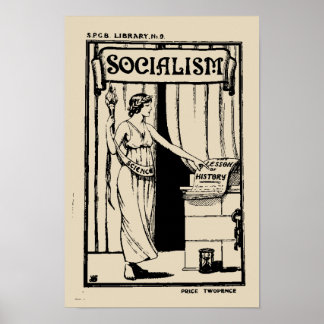SPGB Library No 9 Socialism (1920) pamphlet cover Poster