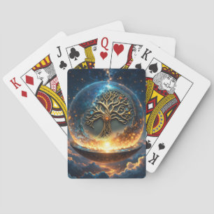 Sphere of Life – The Golden World Tree. Playing Cards