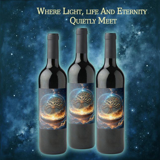 Sphere of Life – The Golden World Tree.  Wine Label (Creator Uploaded)
