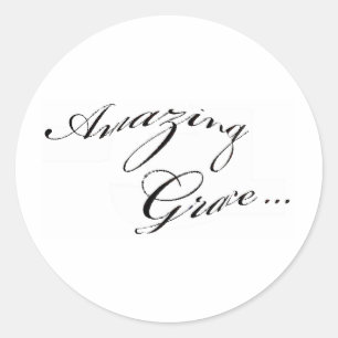 sphereamazinggrace classic round sticker