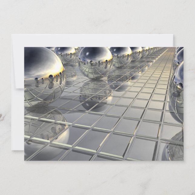 Spheres and Mirrors Holiday Card (Front)