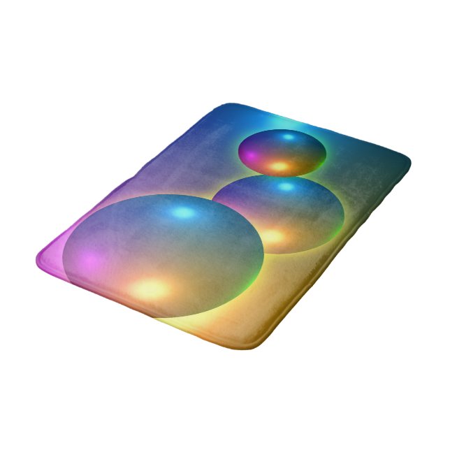 Spheres Pattern Bath Mat (Angled)