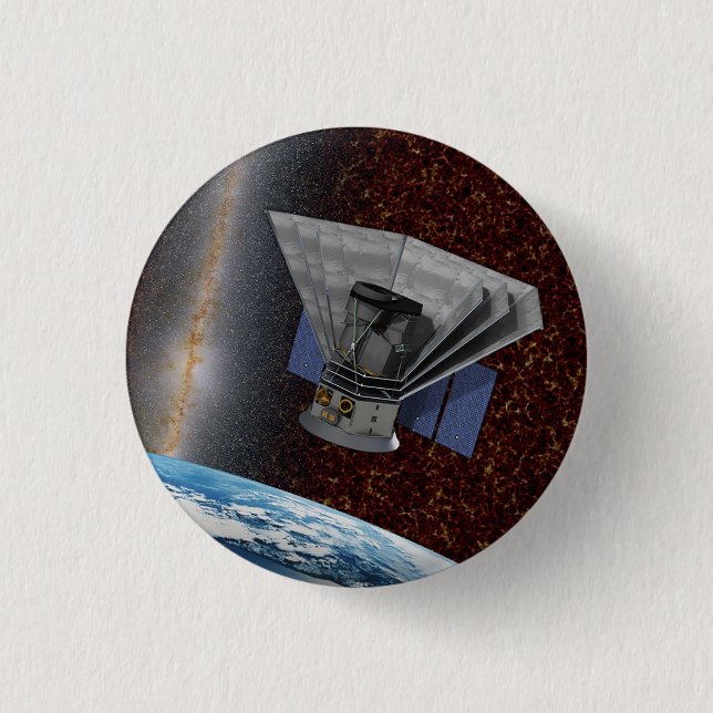 SPHEREx Galaxy Hunter Spacecraft 3 Cm Round Badge (Front)