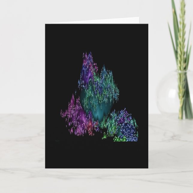 Spherical #1.2 (polar lights) holiday card (Front)