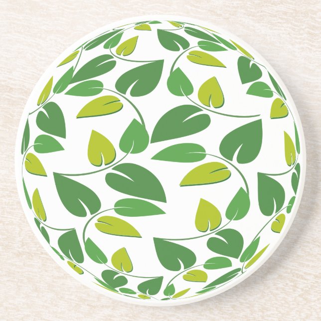 Spherical Floral Shape Coasters (Front)