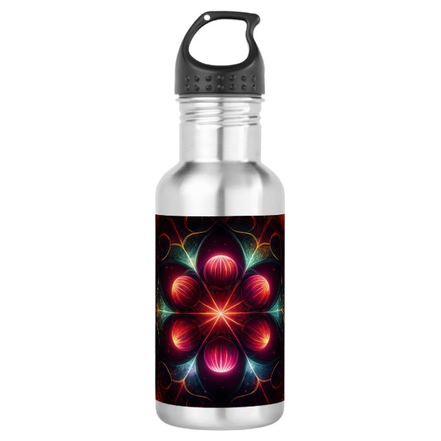 Spherical Spores In A Wild Fantasy Scene 532 Ml Water Bottle (Front)
