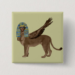 Sphinx 15 Cm Square Badge