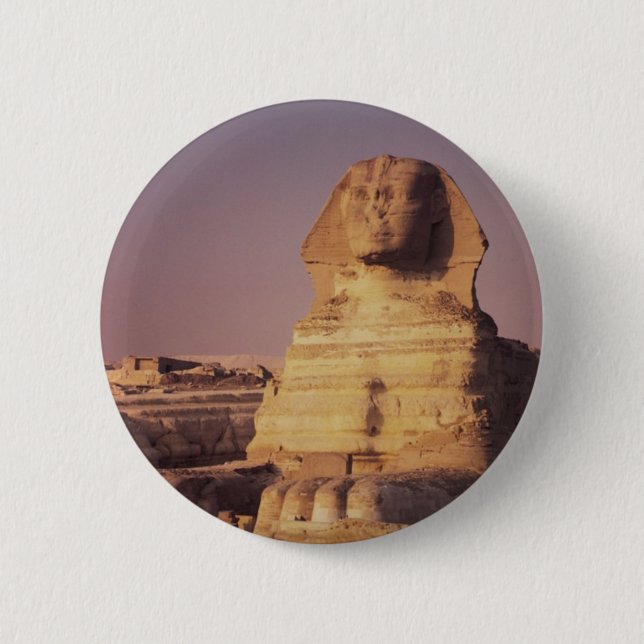 Sphinx 6 Cm Round Badge (Front)
