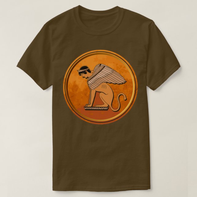 Sphinx Ancient Greece T-Shirt (Design Front)