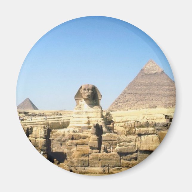 Sphinx and Pyramid Magnet (Front)