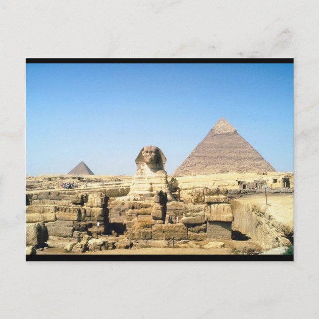Sphinx and Pyramid Postcard (Front)
