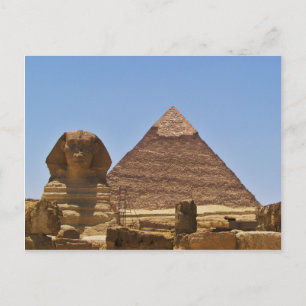 Sphinx And Pyramid Postcard