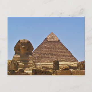 Sphinx And Pyramid Postcard