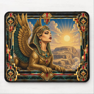Sphinx, Art Deco Mythical Mouse Pad