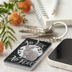 Sphinx Cat Beauty on Halloween Key Ring