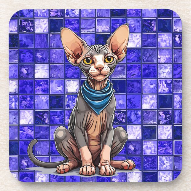 Sphinx cat coaster (Front)