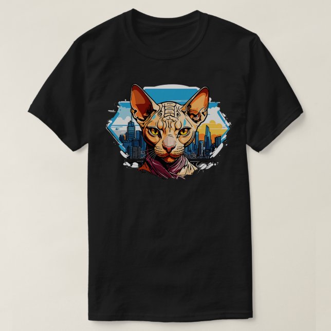 Sphinx Cat T-Shirt (Design Front)