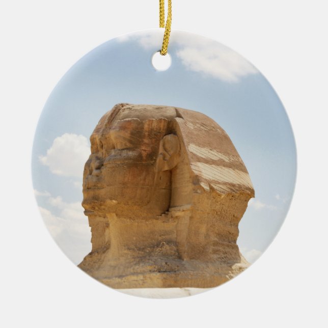 Sphinx Coffee Mug Ceramic Ornament (Front)