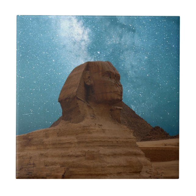 Sphinx: Egypt Ceramic Tile (Front)