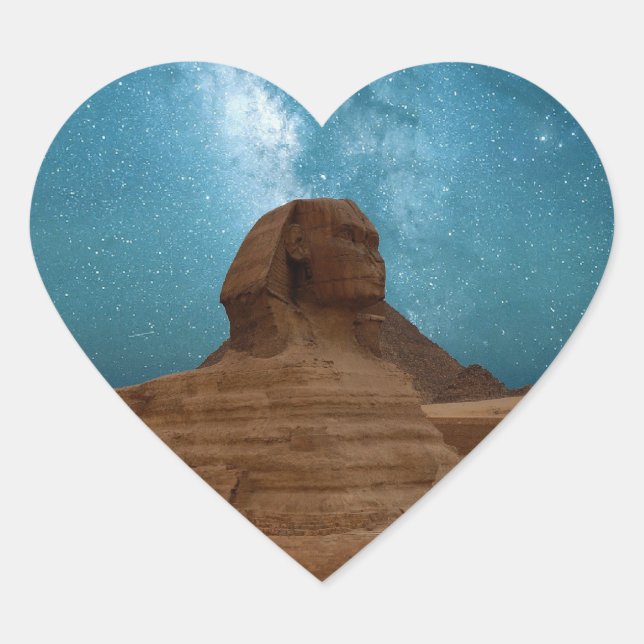Sphinx: Egypt Heart Sticker (Front)
