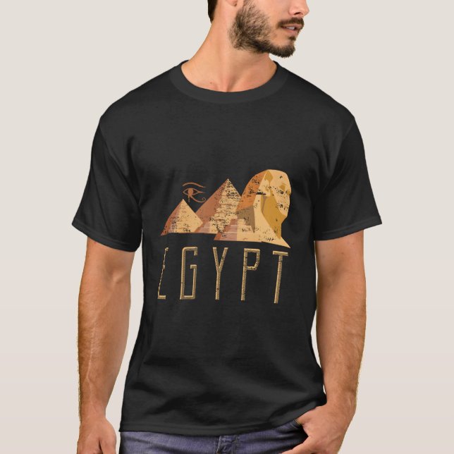 Sphinx Egypt Pyramid King T-Shirt (Front)